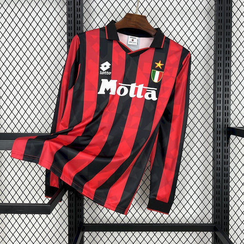 AC Milan 199394 Home Long Sleeves Retro Jersey - Fronte