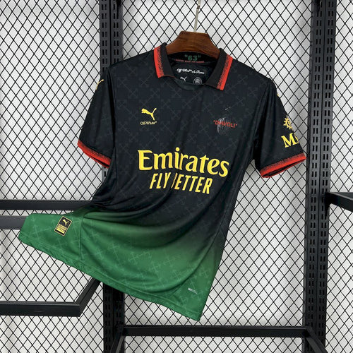 AC Milan 202526 Co-Branded Edition Jersey Black - Fronte