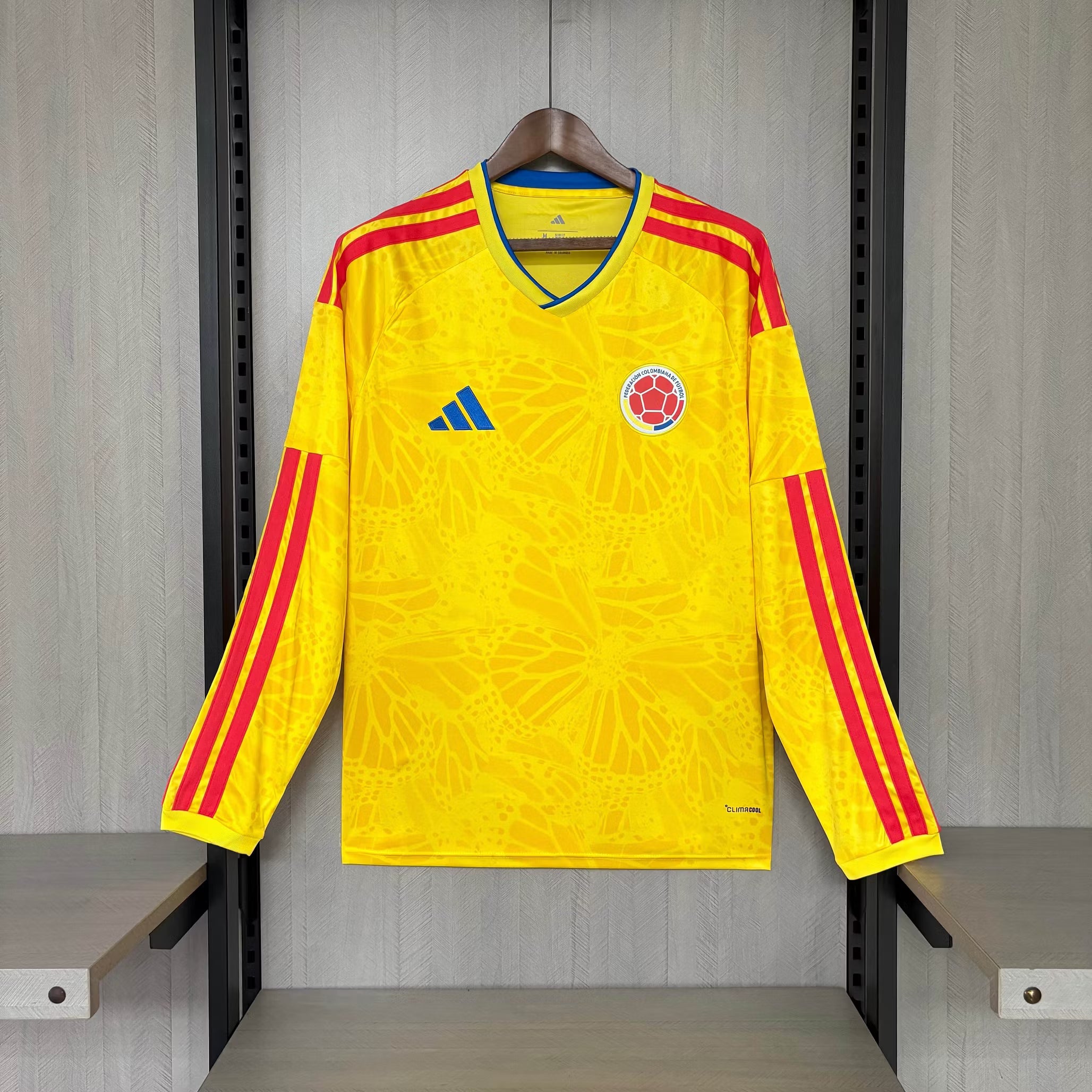 Colombia 2026 World Cup Long Sleeve Home Jersey - Fronte