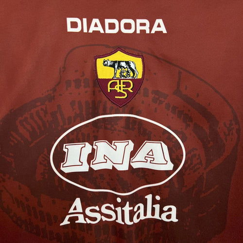 AS Roma 199798 Home Retro Jersey - Retro