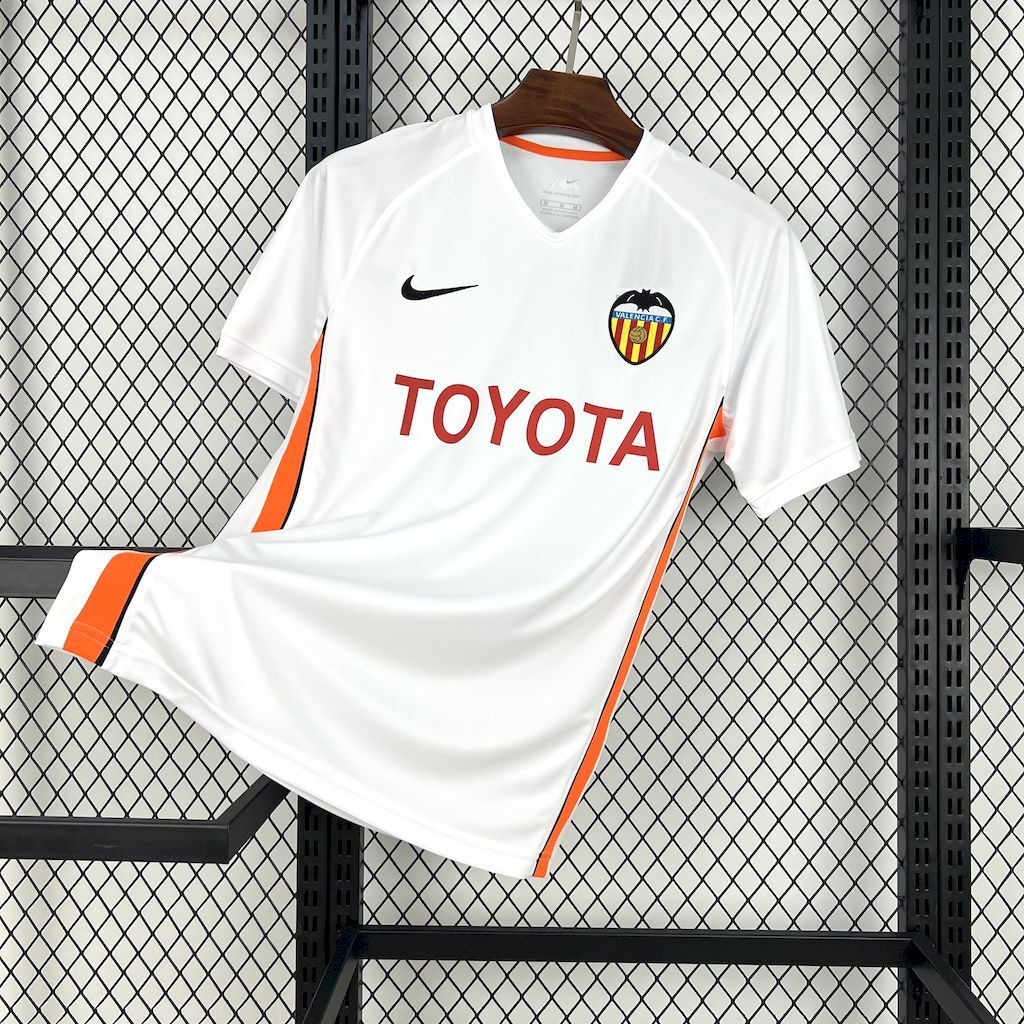 Valencia CF 200607 Home Retro Jersey