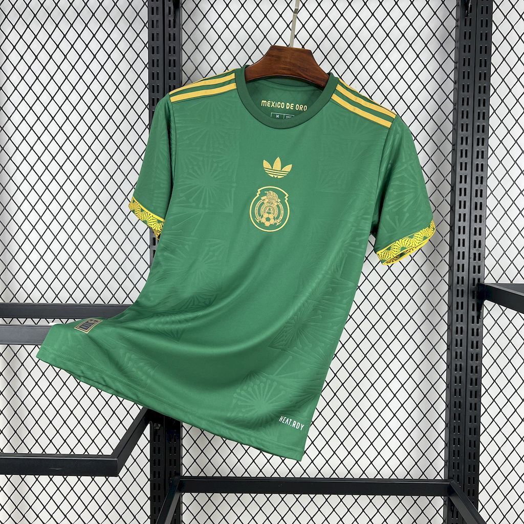 Mexico 202526 Gold- Green Jersey