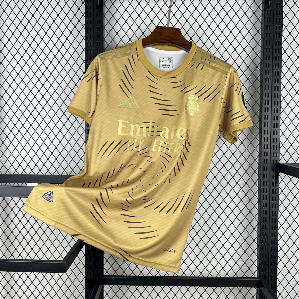 Real Madrid 202526 Training Gold Jersey