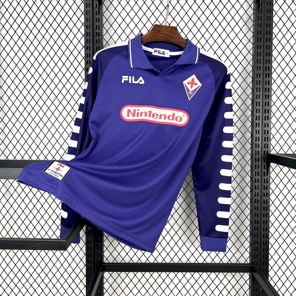 Fiorentina 199899 Home Long Sleeves Retro Jersey