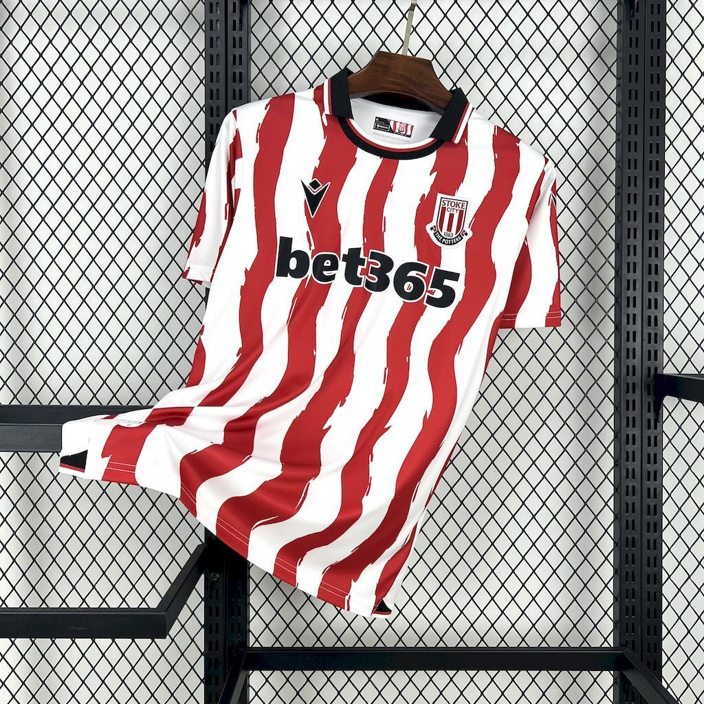Stoke City 202526 Home Jersey - Fronte