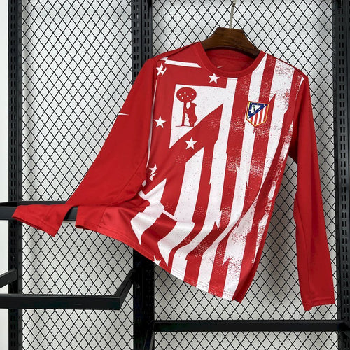 Atletico Madrid 202526 Pre-Match Training Long Sleeves Jersey - Fronte