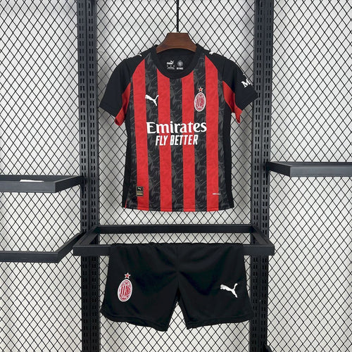 AC Milan 202526 Home Kids Kit - Fronte