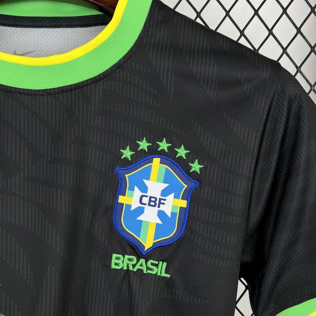 Brazil 202526 Dove Edition Black Jersey