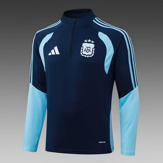 Tuta Zip Argentina 2026 World Cup Royal Blu - Fronte
