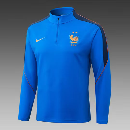 Tuta Zip France 2026 World Cup Sky Blue - Retro