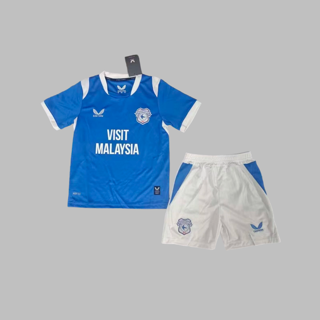 Cardiff City 202627 Home Kids Kit