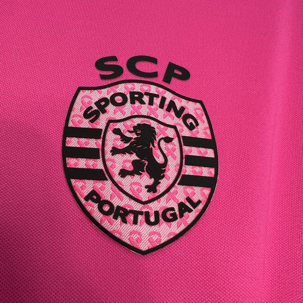 Sporting CP 202425 Pink October Jersey - Retro