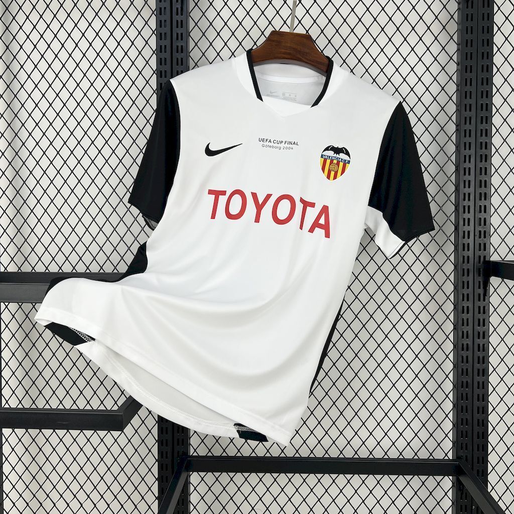 Valencia CF 200304 UEFA Cup Final Home Retro Jersey