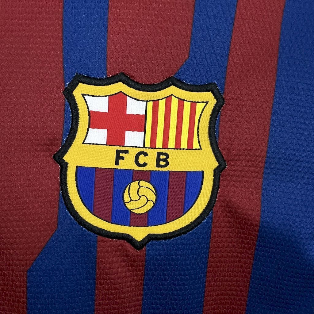 Barcelona 201112 Home Long Sleeves Retro Jersey