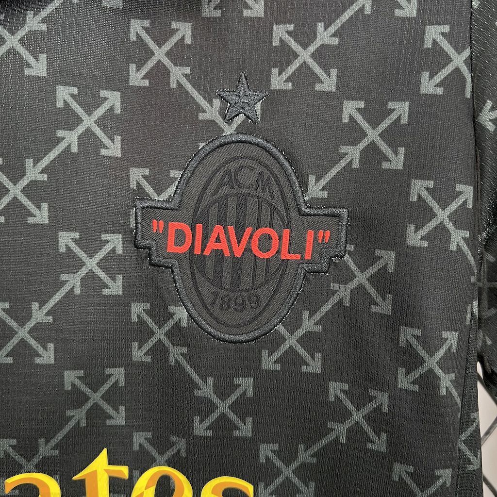 AC Milan 202526 Co-Branded Black Edition Kids Kit