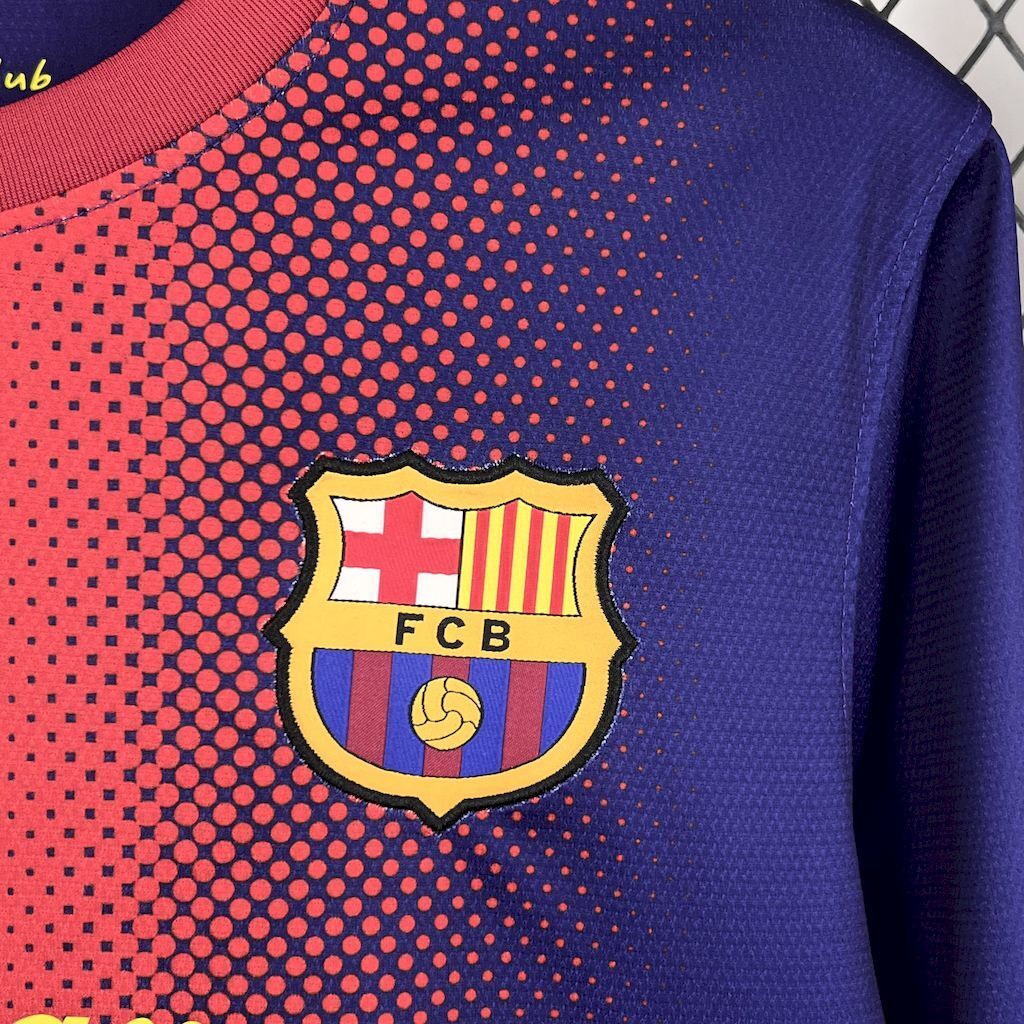 Barcelona 201213 Home Long Sleeves Retro Jersey