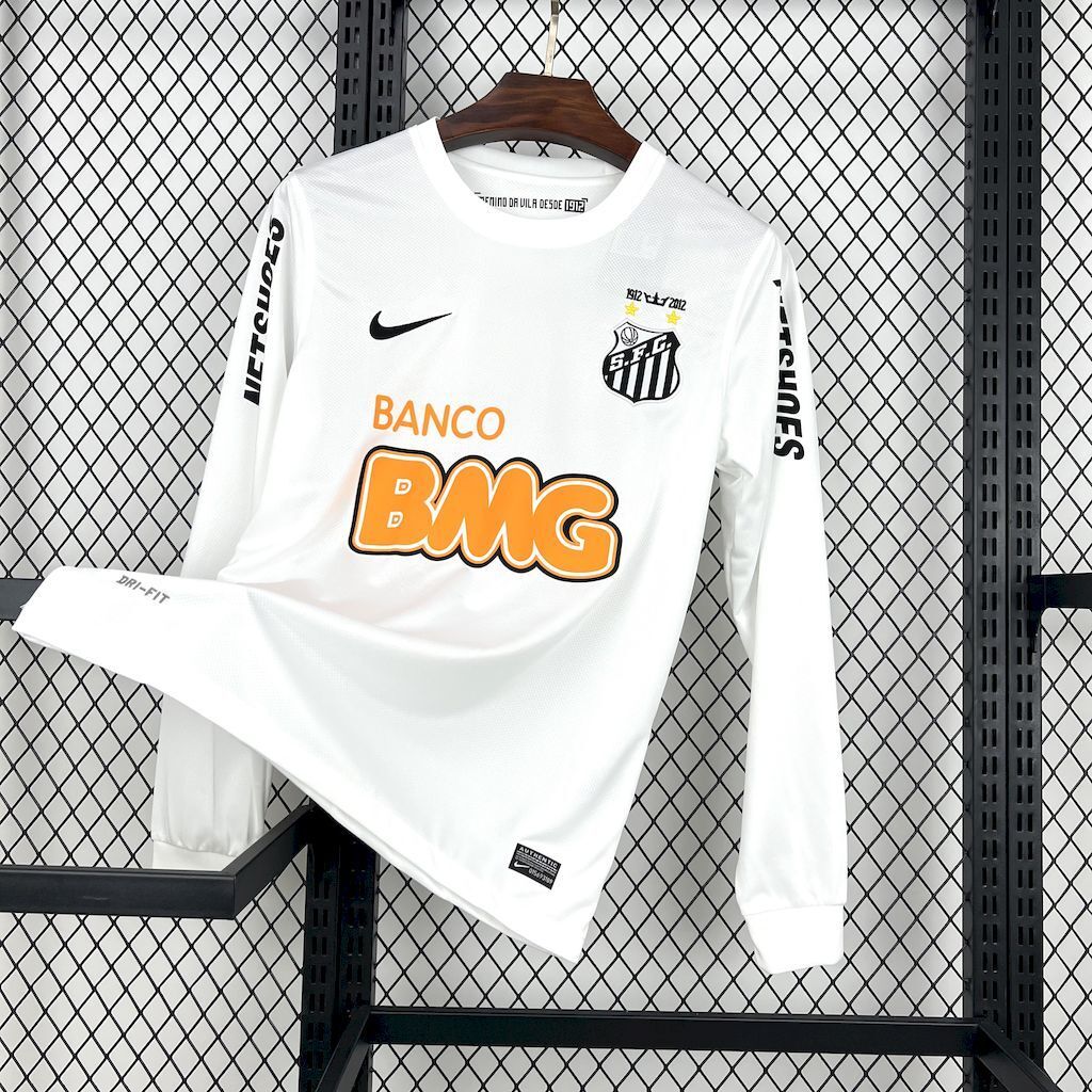 Santos 201112 Home Long Sleeves Retro Jersey