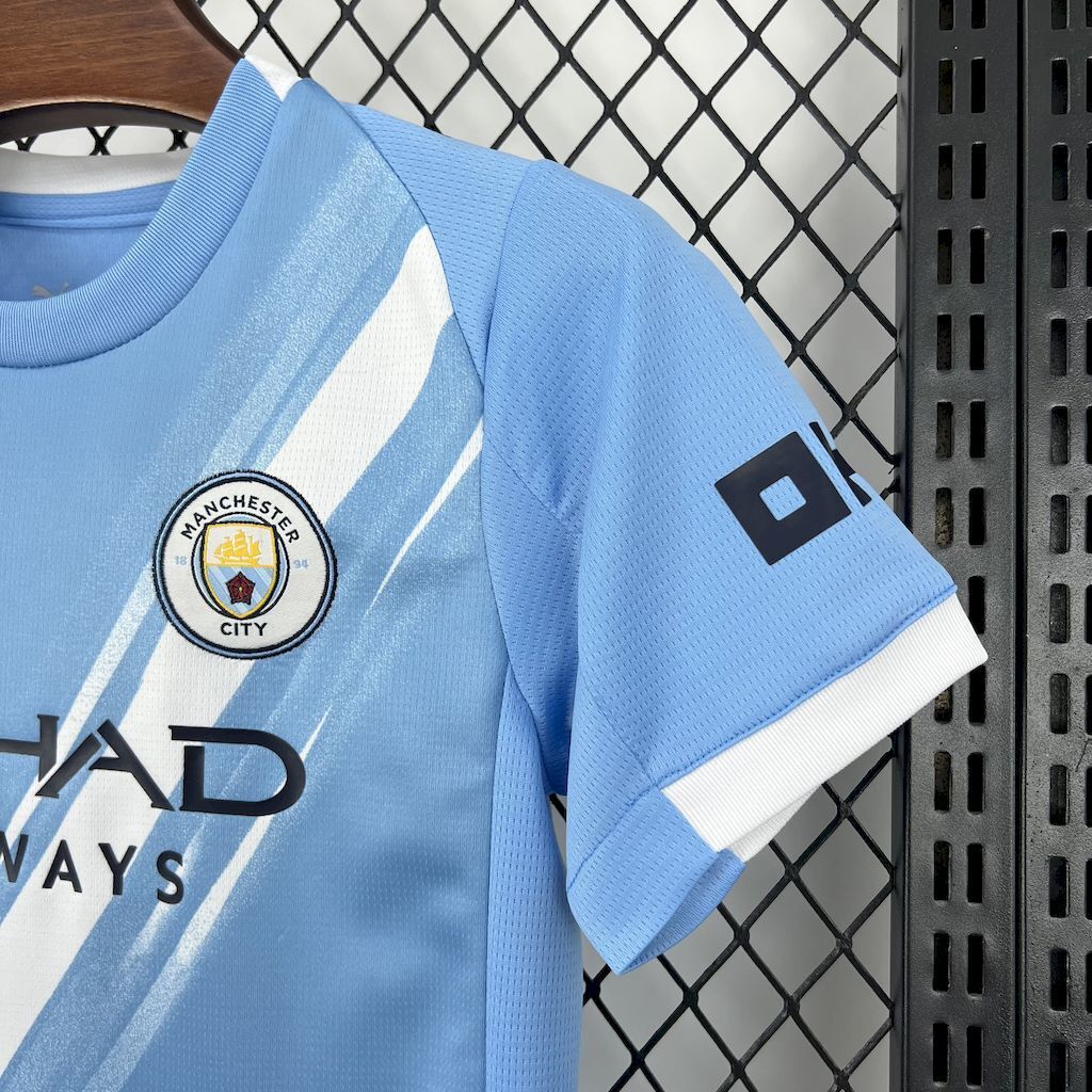 Manchester City 202526 Home Kids Kit