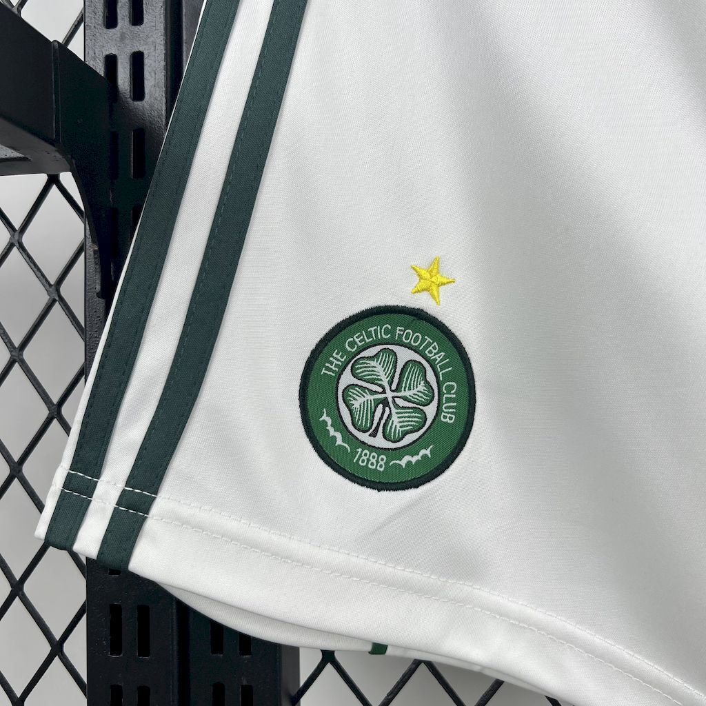 Celtic 202526 Home Shorts - Retro