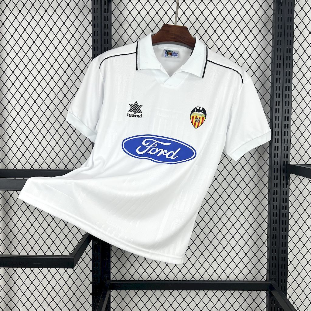 Valencia CF 199697 Home Retro Jersey