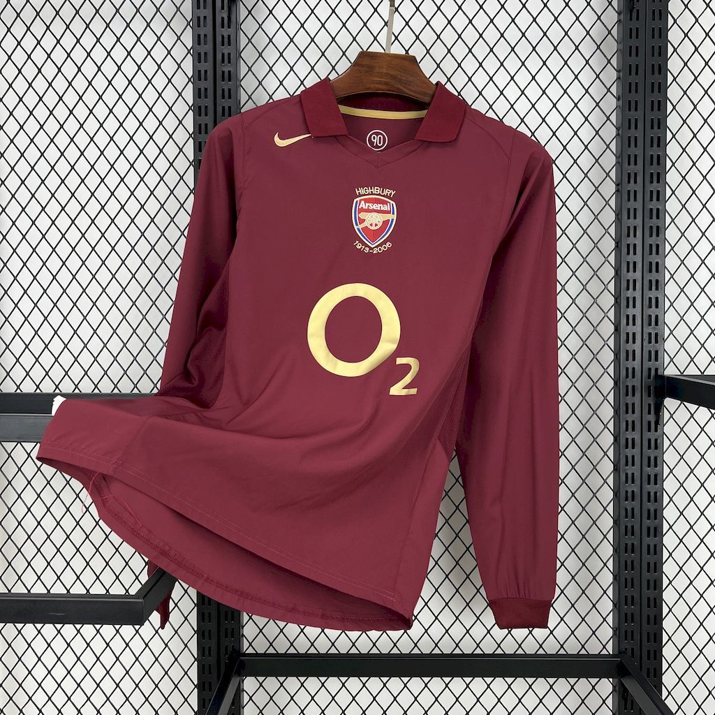 Arsenal 200506 Home Long Sleeves Retro Jersey
