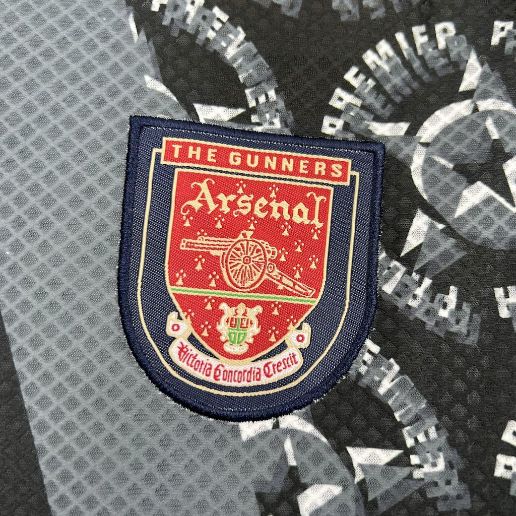 Arsenal 199495 Black Goalkeeper Long Sleeve Retro Jersey