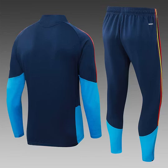 Tuta Zip Spain 2026 World Cup Blue Royal - Dettaglio 1