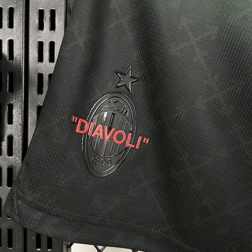 AC Milan 202526 Co-Branded Edition Dark Green Shorts - Retro