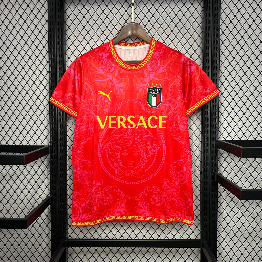 Italy 202223 Versace Co-Branded Edition Jersey-Red