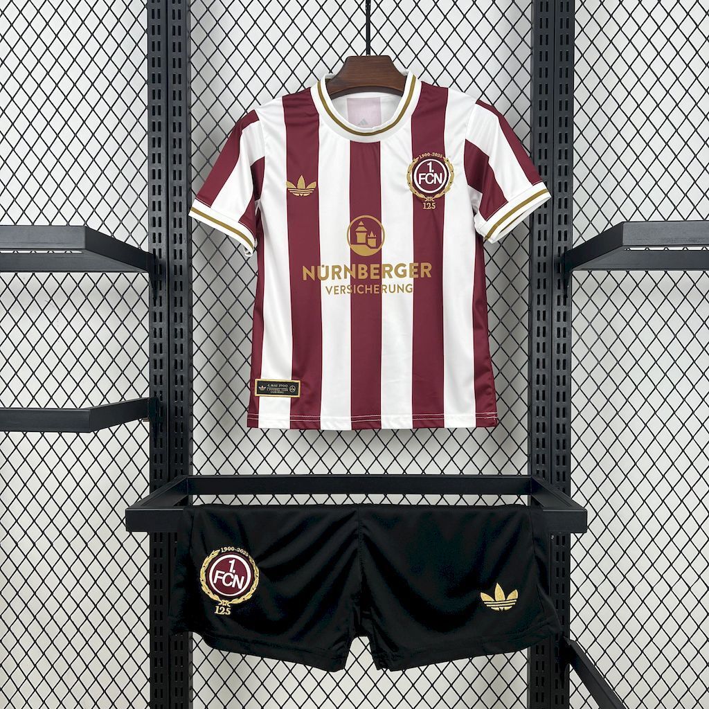 1. FC Nurnberg 202526 125th Anniversary Kids Kit