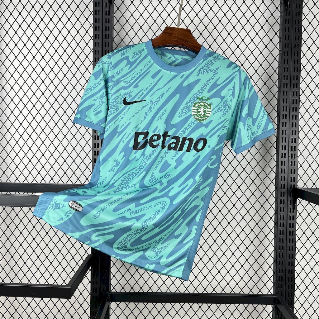 Sporting CP 202526 Blue Goalkeeper Jersey - Fronte
