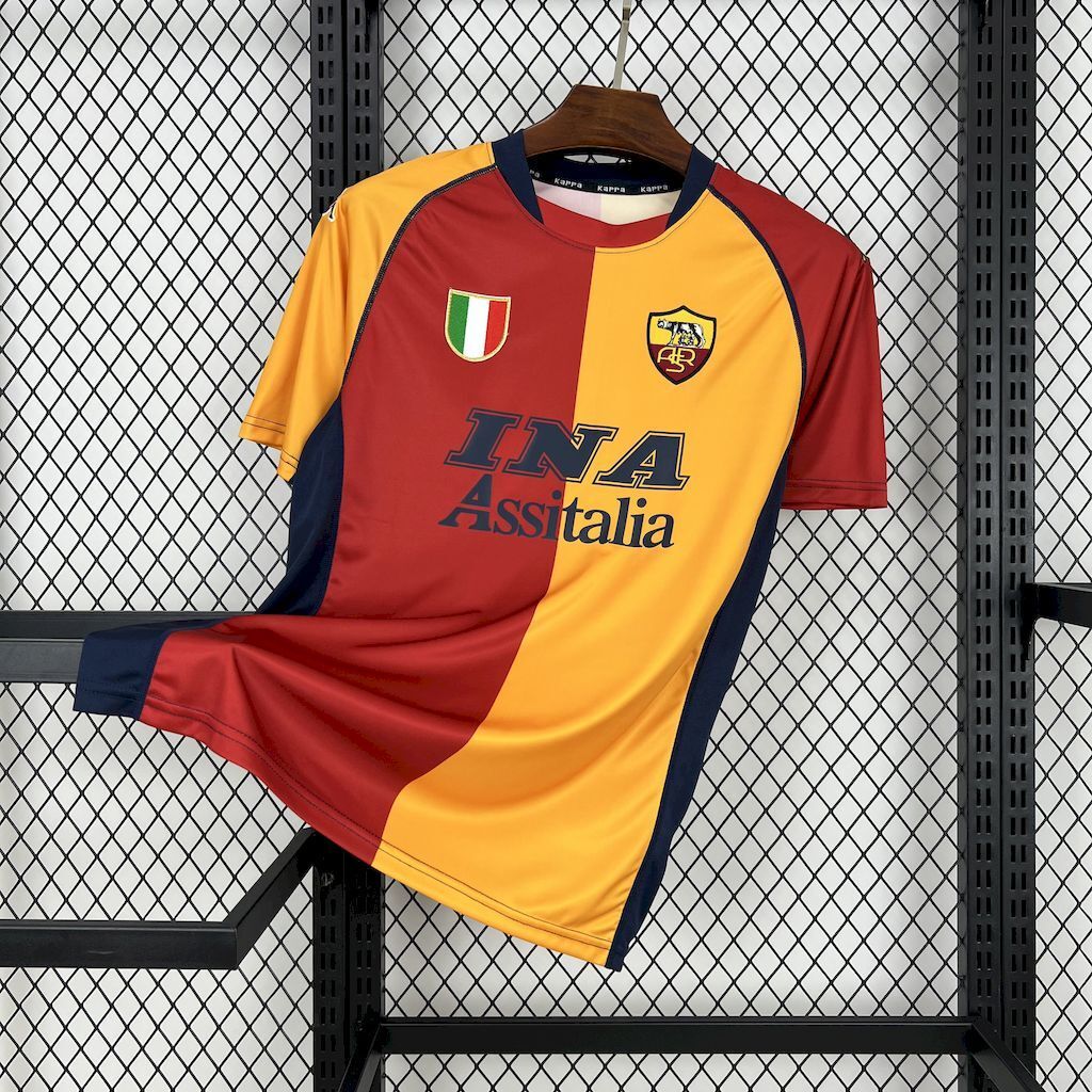 AS Roma 200102 Home Retro Jersey
