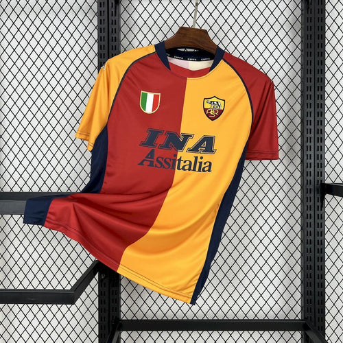 AS Roma 200102 Home Retro Jersey - Fronte