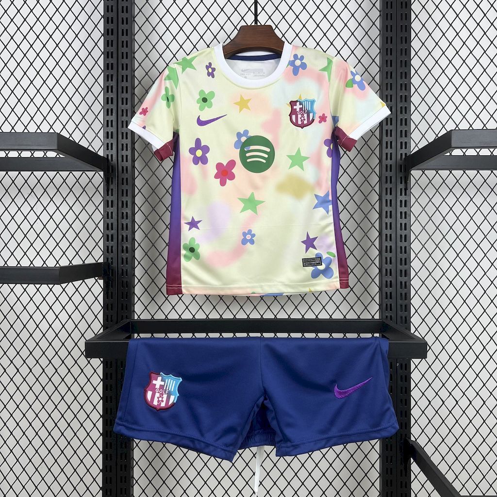 Barcelona 202526 Flower Special Edition Kids Kit