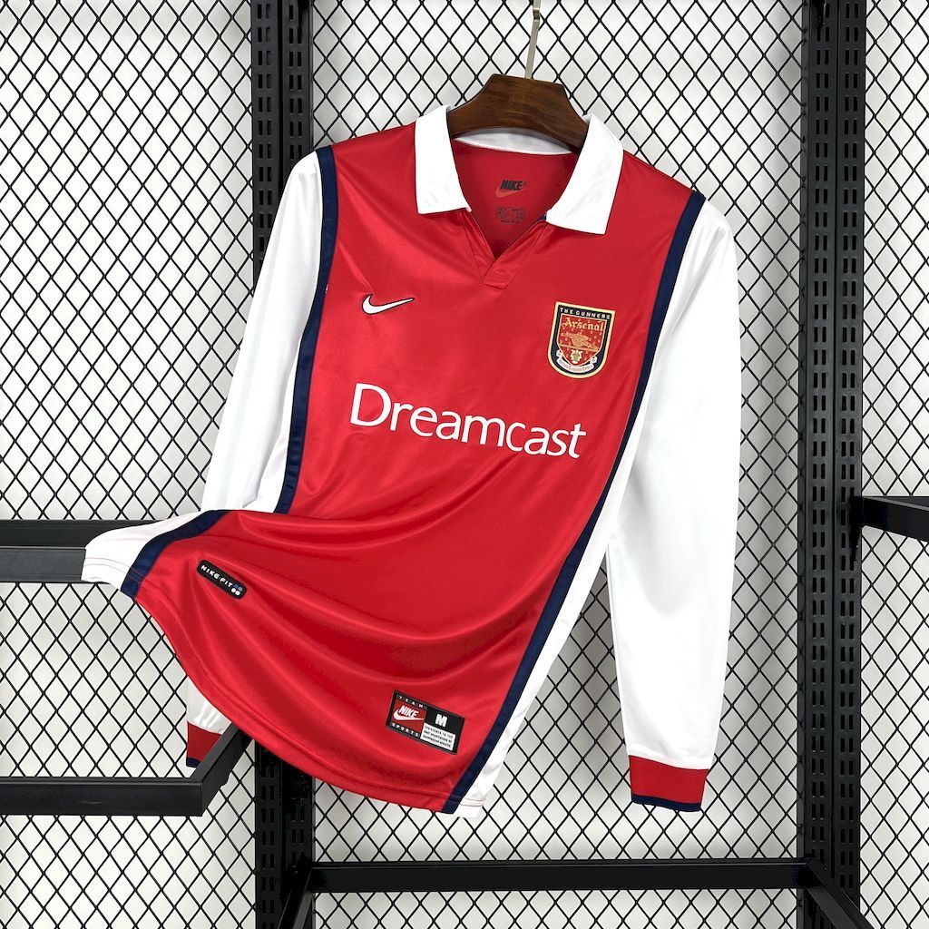 Arsenal 199900 Home Long Sleeves Retro Jersey