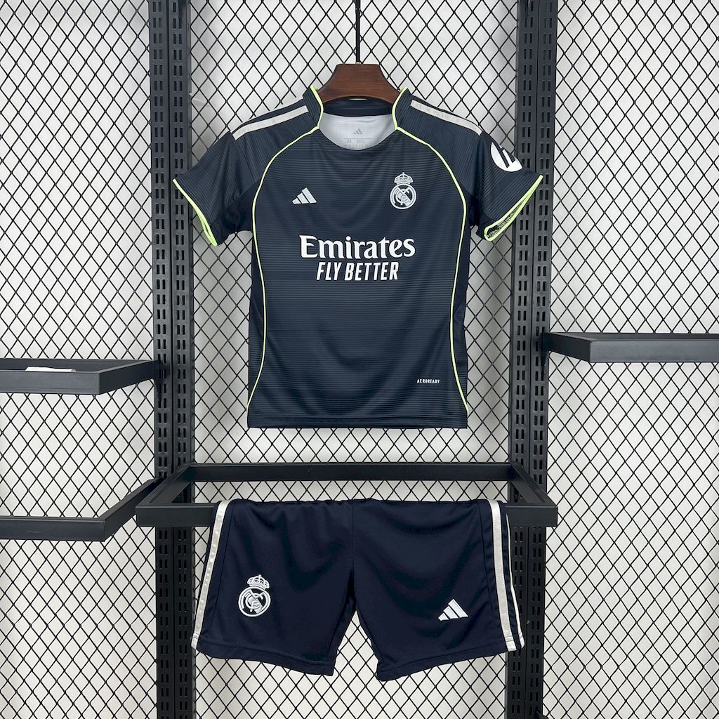 Real Madrid 202526 Away Kids Kit