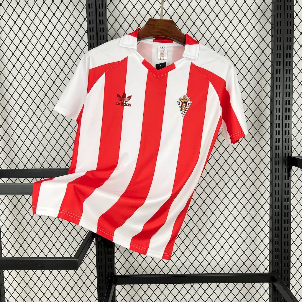 Sporting de Gijon 198081 Home Retro Jersey