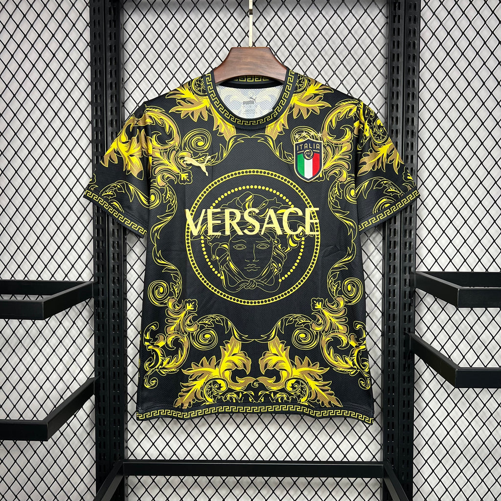 Italy 202223 Versace Co-Branded Edition Jersey-Gold