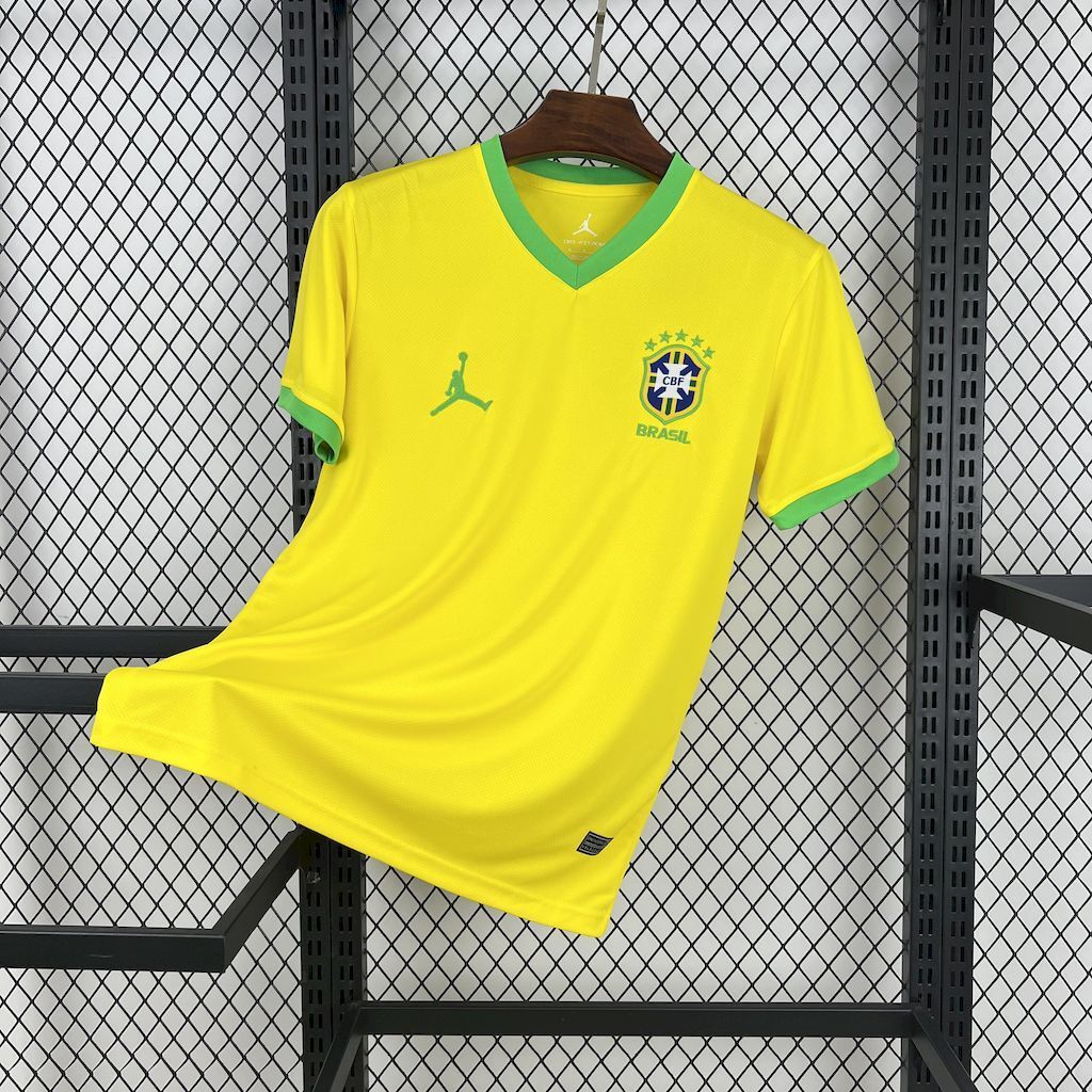 Brazil 202526 Jordan Yellow Special Edition Jersey