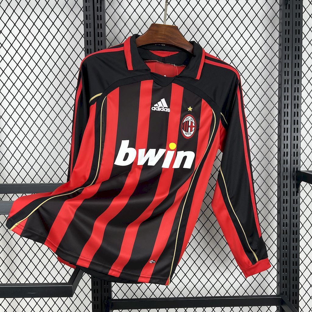 AC Milan 200607 Home Long Sleeves Retro Jersey