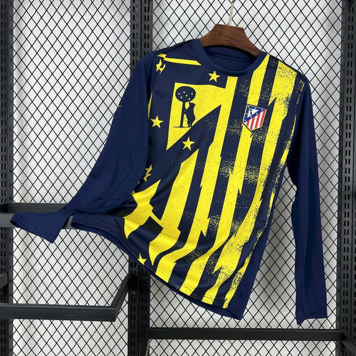 Atletico Madrid 202526 Pre-match Training Long Sleeves Jersey (Y) - Fronte