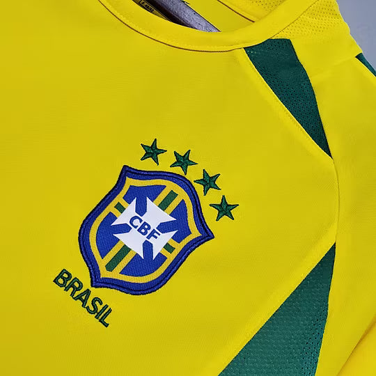 Brazil 2002 World Cup Home Jersey - Retro