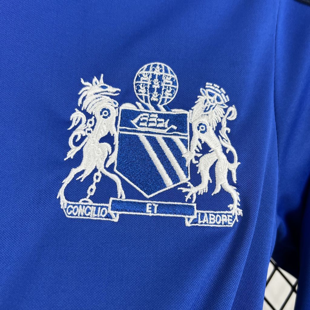 Manchester United 202425 Joint Edition Blue Long Sleeves Retro Jersey