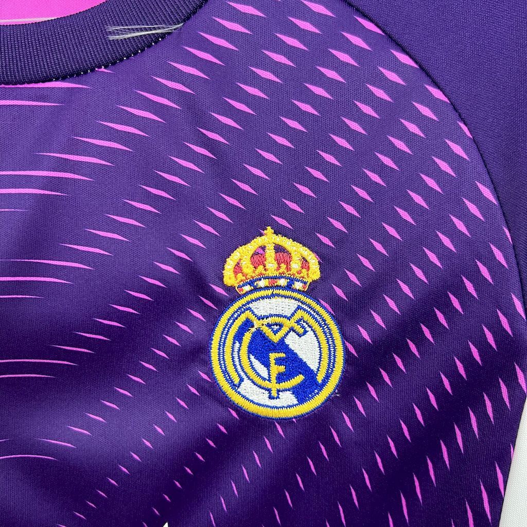 Real Madrid 202526 Purple Goalkeeper Kids Kit