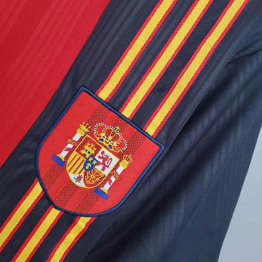 Spain 1996 Euro Cup Home Jersey - Retro