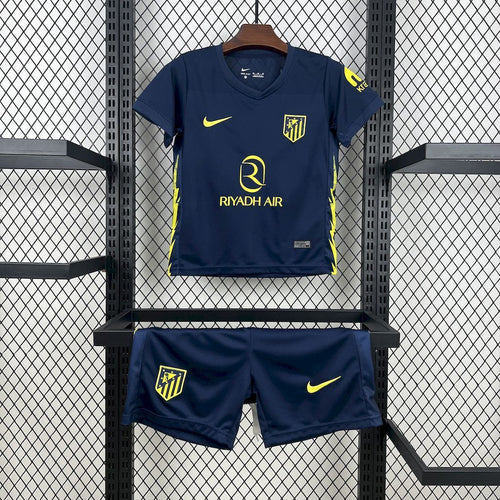 Atletico Madrid 202526 Away Kids Kit - Fronte