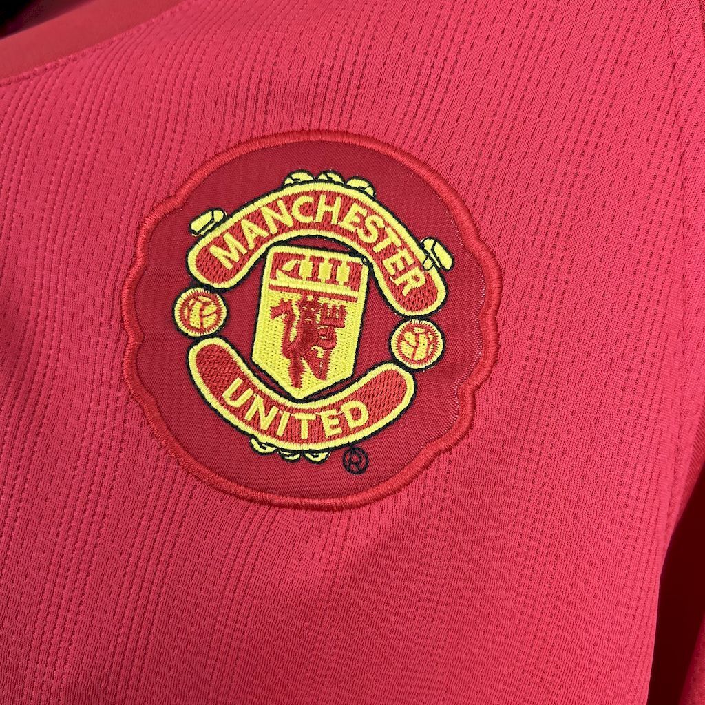Manchester United 200708 Home Long Sleeves Retro Jersey