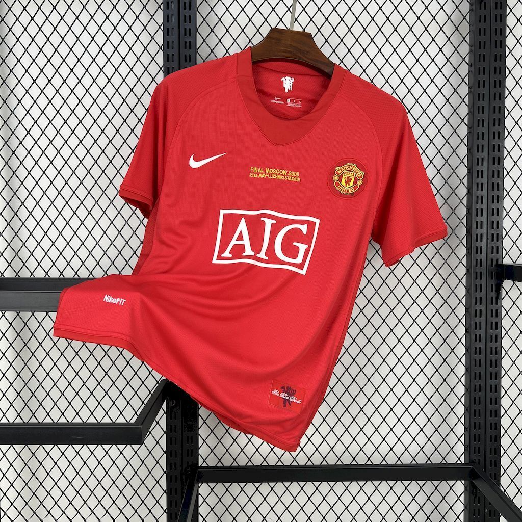 Manchester United 200708 Home UCL Retro Jersey
