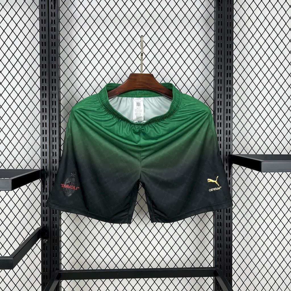 AC Milan 202526 Co-Branded Edition Dark Green Shorts