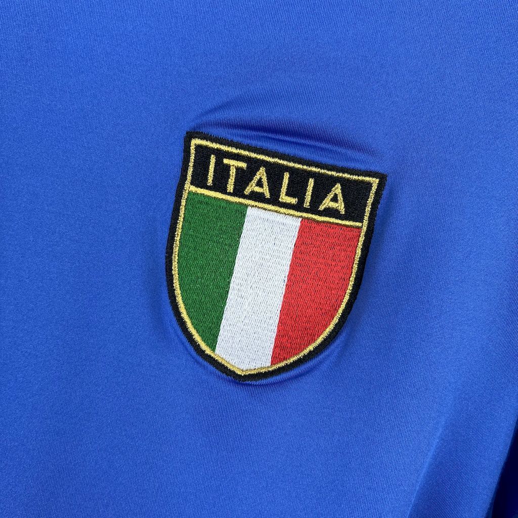 Italy 2000 Euro Home Long Sleeves Retro Jersey